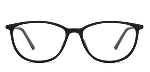 Black Rectangle Full Rim Unisex Eyeglasses by John Jacobs-150854