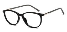 Load image into Gallery viewer, Black Rectangle Full Rim Unisex Eyeglasses by John Jacobs-150854