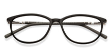 Load image into Gallery viewer, Black Rectangle Full Rim Unisex Eyeglasses by John Jacobs-150854
