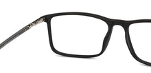 Load image into Gallery viewer, Black Rectangle Full Rim Unisex Eyeglasses by John Jacobs-150850