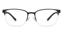 Load image into Gallery viewer, Black Square Half Rim Unisex Eyeglasses by Vincent Chase Online-200775