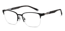 Load image into Gallery viewer, Black Square Half Rim Unisex Eyeglasses by Vincent Chase Online-200775