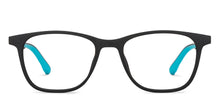 Load image into Gallery viewer, Black Square Full Rim Kids Eyeglasses by Hooper-200352