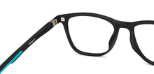 Load image into Gallery viewer, Black Square Full Rim Kids Eyeglasses by Hooper-200352