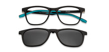 Load image into Gallery viewer, Black Square Full Rim Kids Eyeglasses by Hooper-200352