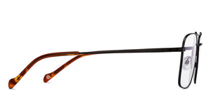 Black Rectangle Full Rim Unisex Eyeglasses by John Jacobs-206519