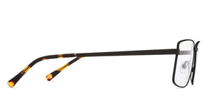 Black Rectangle Full Rim Unisex Eyeglasses by John Jacobs-205311