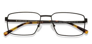 Black Rectangle Full Rim Unisex Eyeglasses by John Jacobs-205311