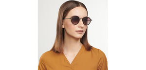 Tortoise Round Full Rim Unisex Sunglasses by Vincent Chase Polarized-201170