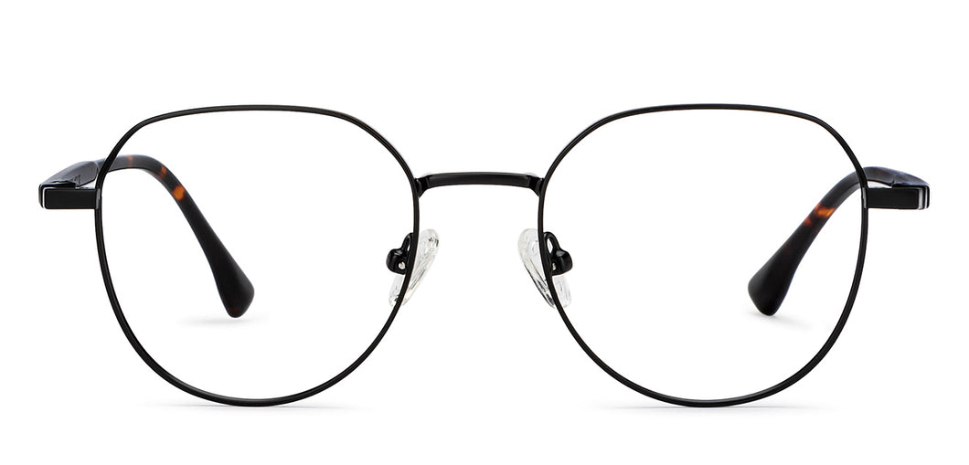 Black Round Full Rim Unisex Eyeglasses by Vincent Chase-204442