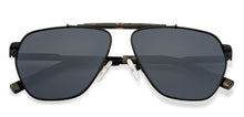 Load image into Gallery viewer, Black Aviator Full Rim Unisex Sunglasses by Vincent Chase Polarized-151114