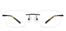 Load image into Gallery viewer, Black Rectangle Rimless Unisex Eyeglasses by Vincent Chase-150427