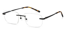 Load image into Gallery viewer, Black Rectangle Rimless Unisex Eyeglasses by Vincent Chase-150427