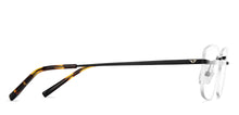 Load image into Gallery viewer, Black Rectangle Rimless Unisex Eyeglasses by Vincent Chase-150427