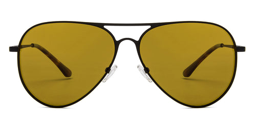 Black Aviator Full Rim Unisex Sunglasses by Vincent Chase Polarized-206962