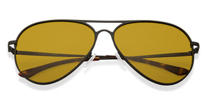 Black Aviator Full Rim Unisex Sunglasses by Vincent Chase Polarized-206962
