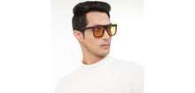 Load image into Gallery viewer, Black Wayfarer Full Rim Unisex Sunglasses by Vincent Chase Polarized-206889