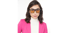 Load image into Gallery viewer, Black Wayfarer Full Rim Unisex Sunglasses by Vincent Chase Polarized-206889