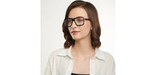 Load image into Gallery viewer, Black Square Full Rim Men Eyeglasses by John Jacobs-151337
