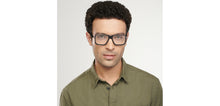 Load image into Gallery viewer, Black Square Full Rim Men Eyeglasses by John Jacobs-151337