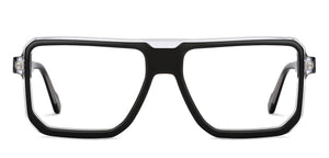 Black Square Full Rim Men Eyeglasses by John Jacobs-151337