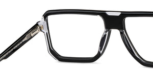 Black Square Full Rim Men Eyeglasses by John Jacobs-151337