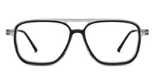 Load image into Gallery viewer, Black Rectangle Full Rim Unisex Eyeglasses by John Jacobs-150103