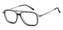 Load image into Gallery viewer, Black Rectangle Full Rim Unisex Eyeglasses by John Jacobs-150103