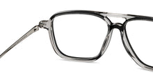Load image into Gallery viewer, Black Rectangle Full Rim Unisex Eyeglasses by John Jacobs-150103