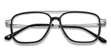 Load image into Gallery viewer, Black Rectangle Full Rim Unisex Eyeglasses by John Jacobs-150103