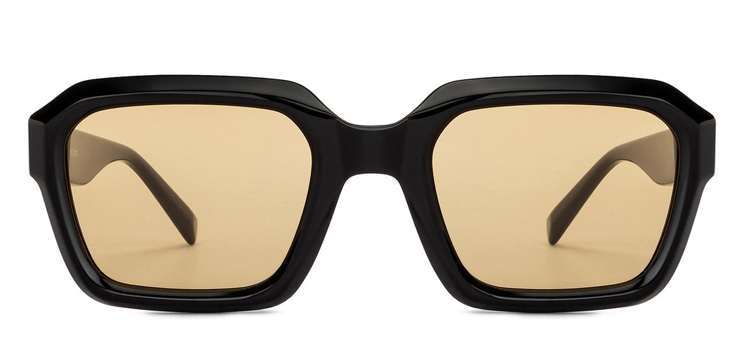 Black Wayfarer Full Rim Unisex Sunglasses by John Jacobs-201693