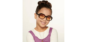 Tortoise Geometric Full Rim Kid Sunglasses by Hooper-200326