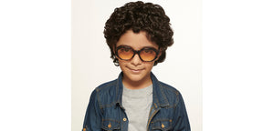 Tortoise Geometric Full Rim Kid Sunglasses by Hooper-200326