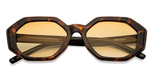 Tortoise Geometric Full Rim Kid Sunglasses by Hooper-200326