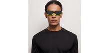 Load image into Gallery viewer, Black Sports Full Rim Unisex Sunglasses by Lenskart Boost-209816