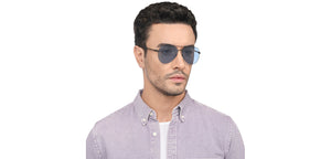 Black Aviator Full Rim Unisex Sunglasses by Vincent Chase-209348