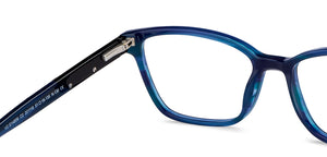 Blue Cat Eye Full Rim Women Eyeglasses by Vincent Chase-201116