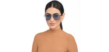 Load image into Gallery viewer, Black Geometric Full Rim Unisex Sunglasses by Vincent Chase-209337