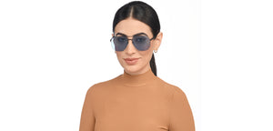 Black Geometric Full Rim Unisex Sunglasses by Vincent Chase-209337
