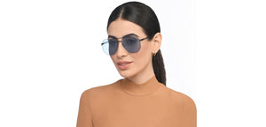 Black Geometric Full Rim Unisex Sunglasses by Vincent Chase-209337