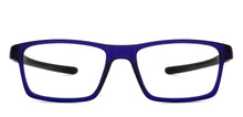 Load image into Gallery viewer, Blue Rectangle Full Rim Unisex Eyeglasses by Lenskart Air-201056