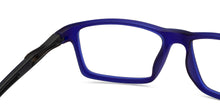 Load image into Gallery viewer, Blue Rectangle Full Rim Unisex Eyeglasses by Lenskart Air-201056