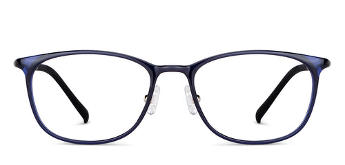 Blue Rectangle Full Rim Unisex Eyeglasses by Lenskart Air-151730