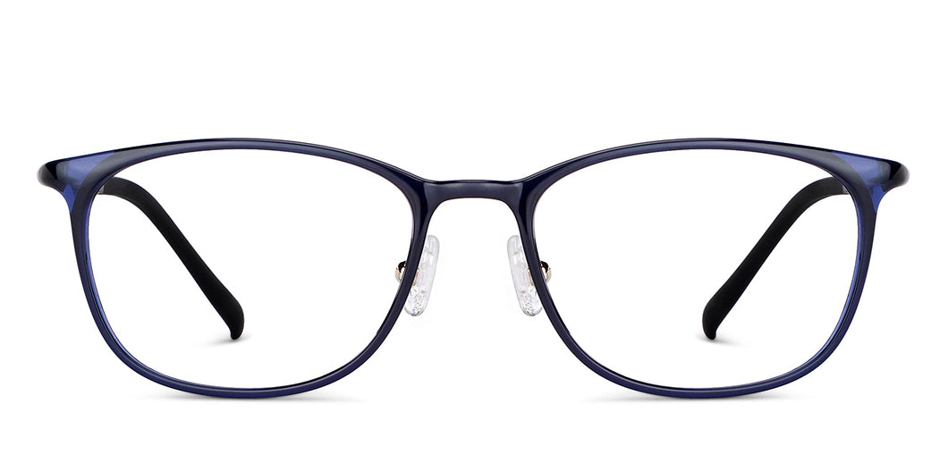 Blue Rectangle Full Rim Unisex Eyeglasses by Lenskart Air-151730