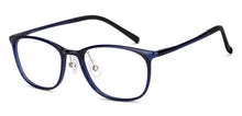 Load image into Gallery viewer, Blue Rectangle Full Rim Unisex Eyeglasses by Lenskart Air-151730