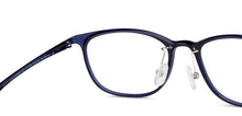 Load image into Gallery viewer, Blue Rectangle Full Rim Unisex Eyeglasses by Lenskart Air-151730