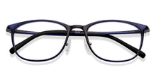 Load image into Gallery viewer, Blue Rectangle Full Rim Unisex Eyeglasses by Lenskart Air-151730