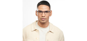 Blue Rectangle Full Rim Unisex Eyeglasses by Vincent Chase-200901