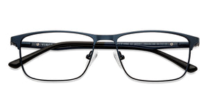 Blue Rectangle Full Rim Unisex Eyeglasses by Vincent Chase-200901