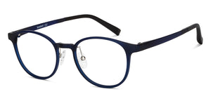 Blue Round Full Rim Unisex Eyeglasses by Lenskart Air-151723